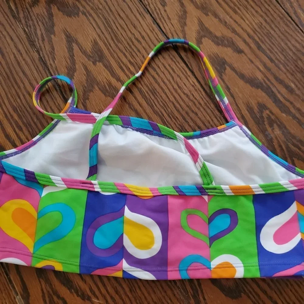 NWT hanna Andersson hearts swim top Size 150